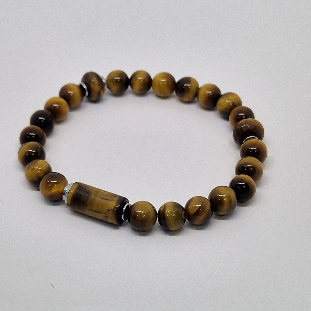 Браслет из камня тигровый глаз, Лео, Арт. АП-17128