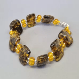 браслет янтарь