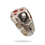 Кольцо из серебра 925 пробы с натуральным камнем гранат фото 3