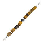 Браслет камень тигровый глаз гематит фото 2