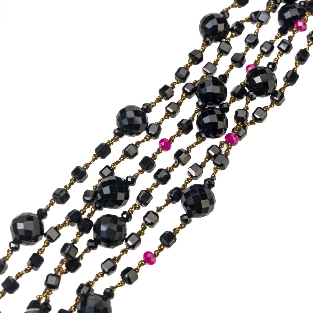 Браслет турмалин шпинель красная фото 3