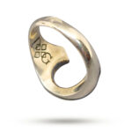 Кольцо из серебра с 9 камнями родолит 0,73ct