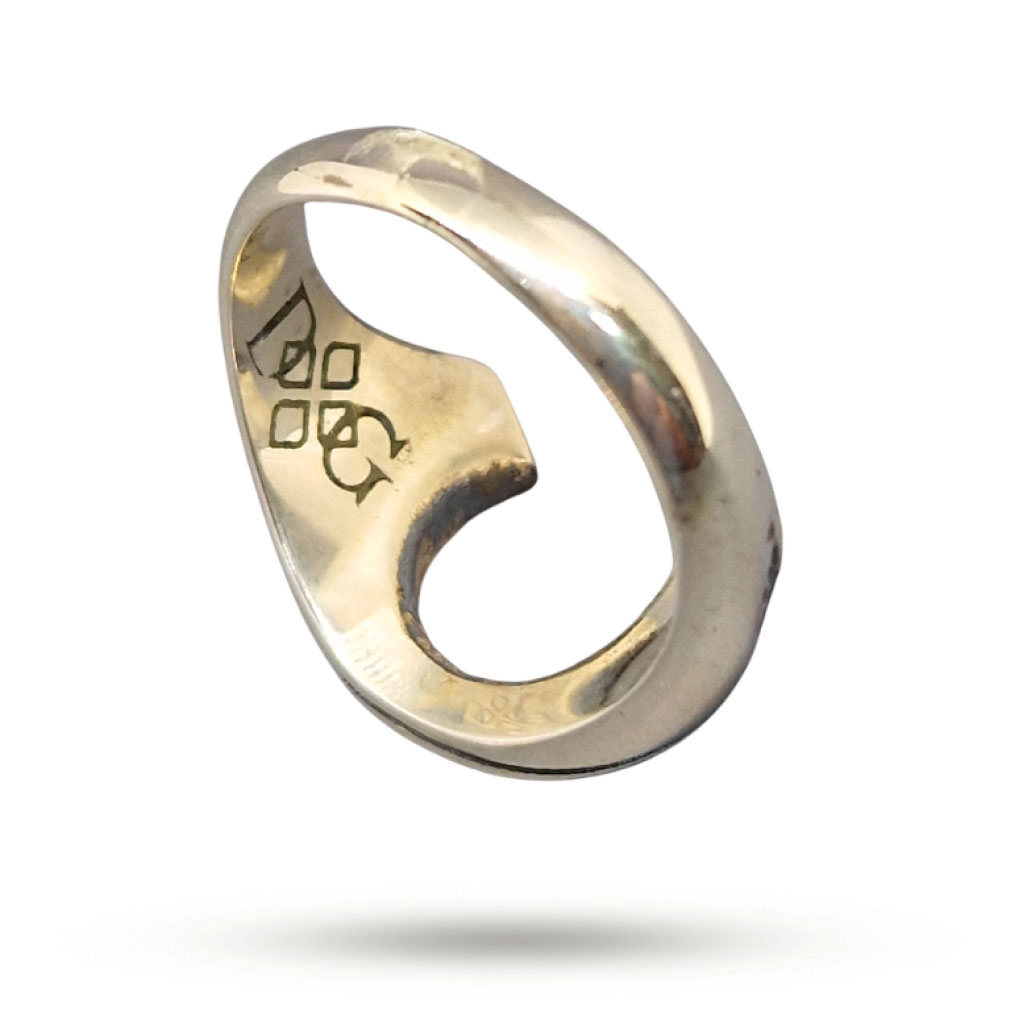 Кольцо из серебра с 9 камнями родолит 0,73ct